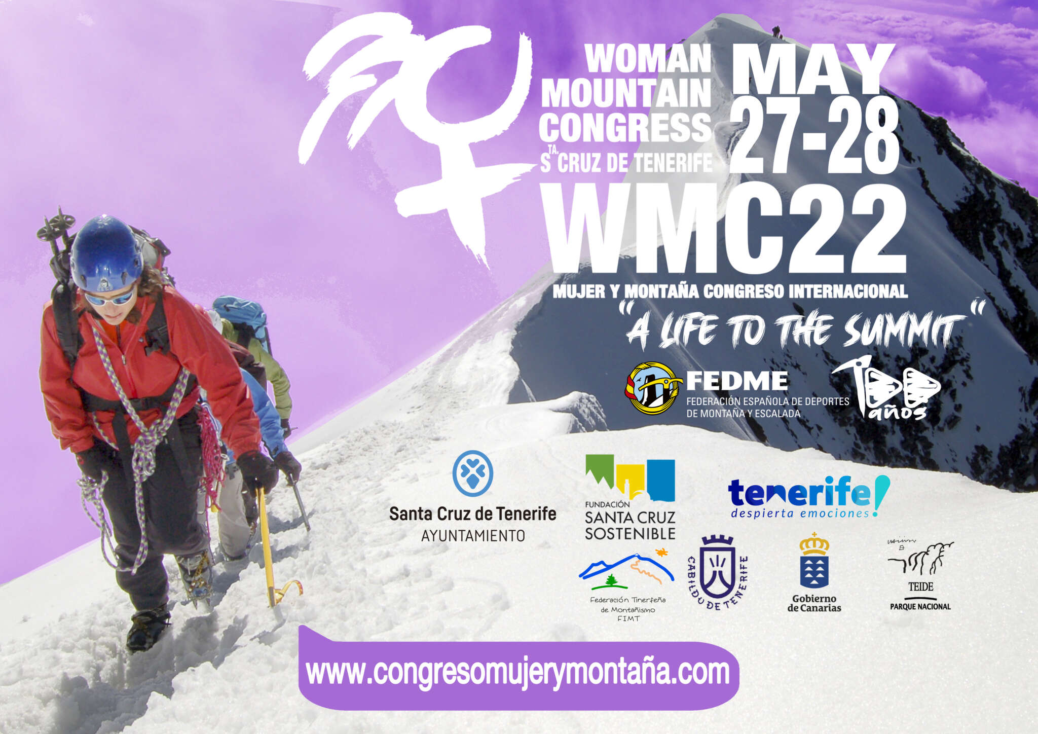 Cartel primer congreso mujer y montaña